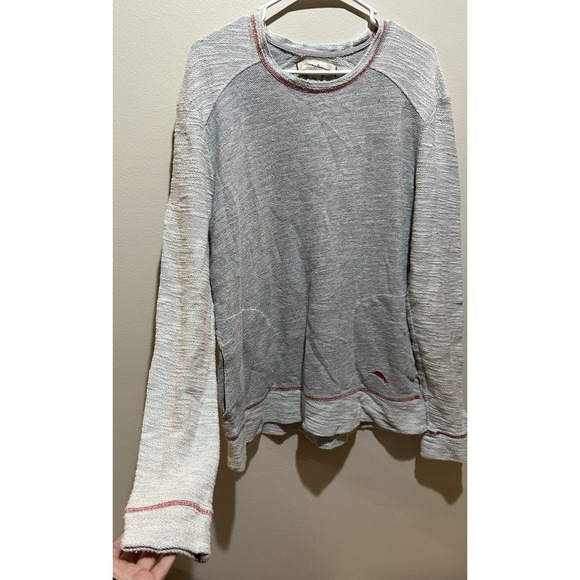 Tommy Bahama Men's Cotton Long Sleeve Shirt W/Pockets Size M - Gray - Picture 3 of 9